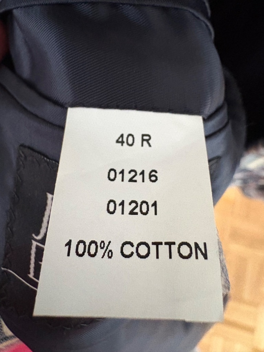 Jos. A. Bank Madras Sportcoat Size 40 R - Picture 3 of 3